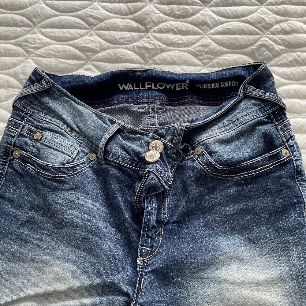 Denim capri